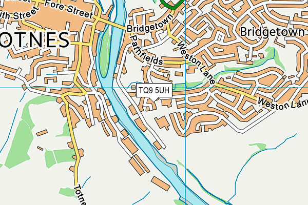 TQ9 5UH map - OS VectorMap District (Ordnance Survey)