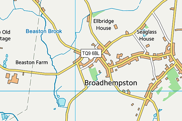 Broadhempston Village Primary School map (TQ9 6BL) - OS VectorMap District (Ordnance Survey)