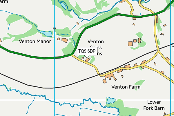TQ9 6DP map - OS VectorMap District (Ordnance Survey)