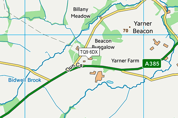 On Track Education West Yarner map (TQ9 6DX) - OS VectorMap District (Ordnance Survey)
