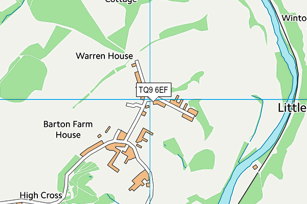 TQ9 6EF map - OS VectorMap District (Ordnance Survey)