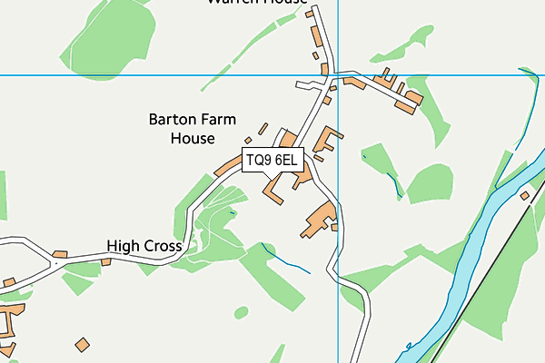 Dartington Squash Club map (TQ9 6EL) - OS VectorMap District (Ordnance Survey)
