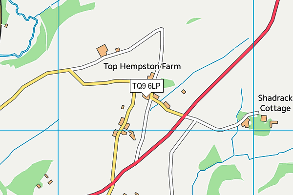 TQ9 6LP map - OS VectorMap District (Ordnance Survey)