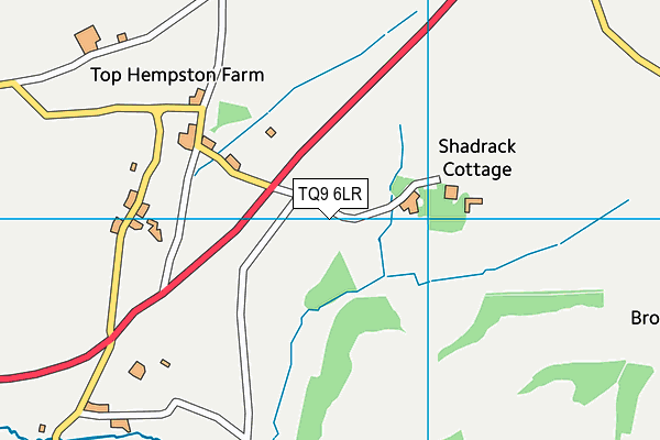 TQ9 6LR map - OS VectorMap District (Ordnance Survey)