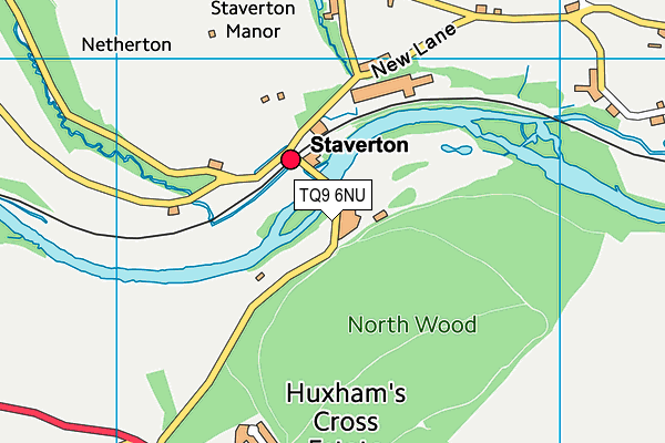 TQ9 6NU map - OS VectorMap District (Ordnance Survey)