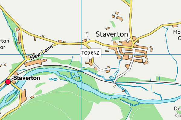 TQ9 6NZ map - OS VectorMap District (Ordnance Survey)