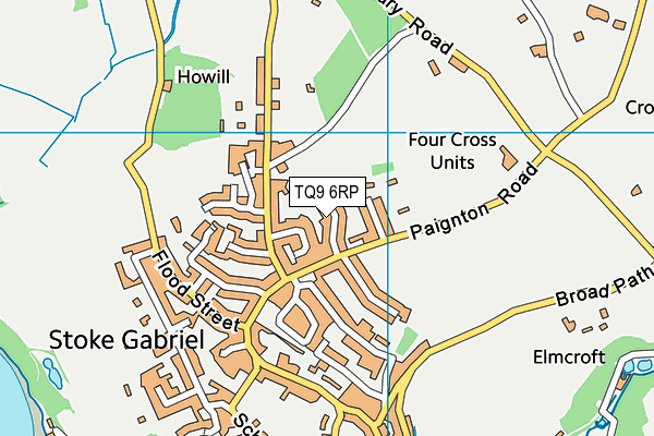 TQ9 6RP map - OS VectorMap District (Ordnance Survey)