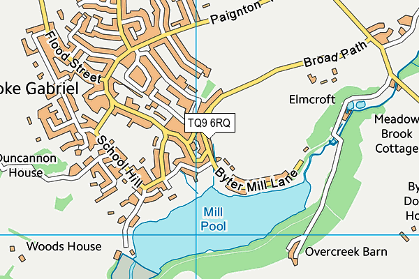 TQ9 6RQ map - OS VectorMap District (Ordnance Survey)