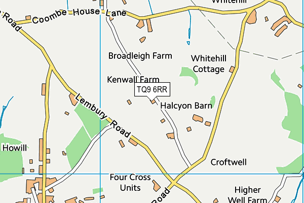 G J Churchward Memorial Ground map (TQ9 6RR) - OS VectorMap District (Ordnance Survey)
