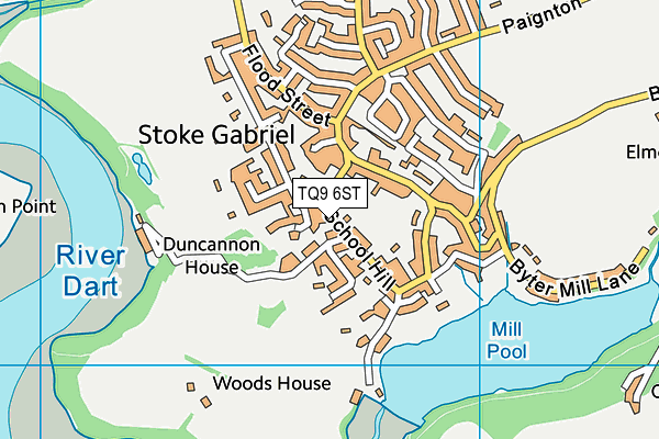 Stoke Gabriel Primary School map (TQ9 6ST) - OS VectorMap District (Ordnance Survey)