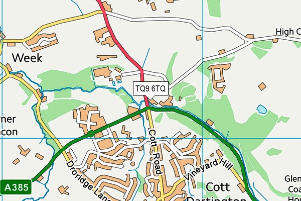 TQ9 6TQ map - OS VectorMap District (Ordnance Survey)