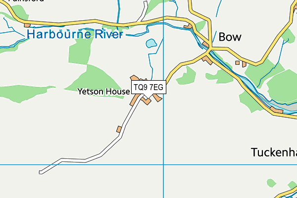 TQ9 7EG map - OS VectorMap District (Ordnance Survey)