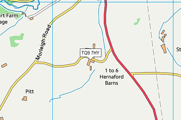 TQ9 7HY map - OS VectorMap District (Ordnance Survey)
