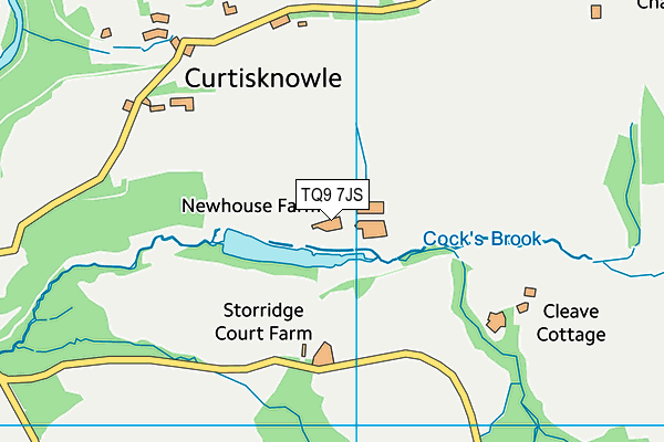 TQ9 7JS map - OS VectorMap District (Ordnance Survey)