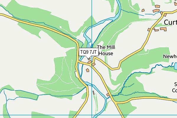TQ9 7JT map - OS VectorMap District (Ordnance Survey)