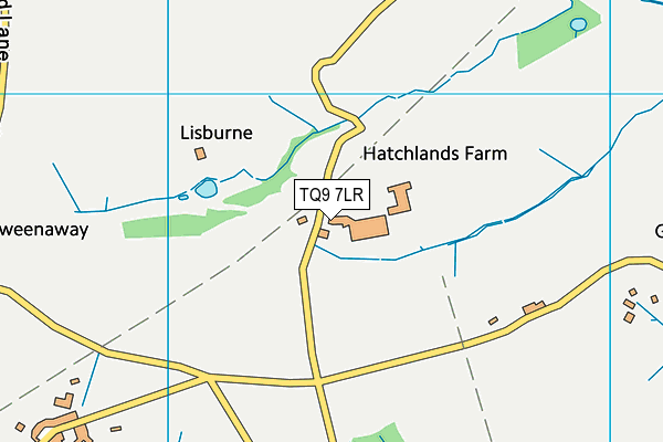 TQ9 7LR map - OS VectorMap District (Ordnance Survey)