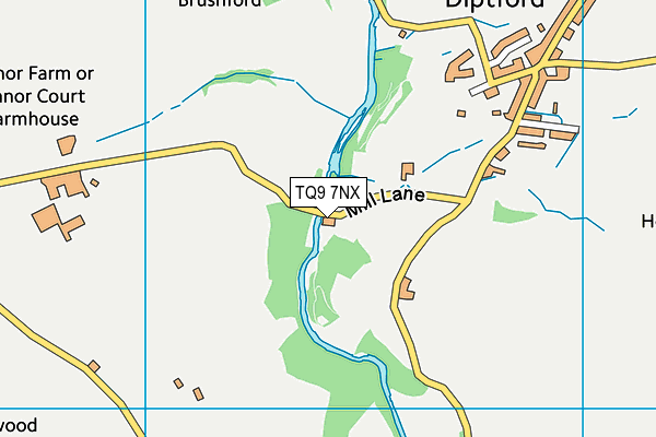 TQ9 7NX map - OS VectorMap District (Ordnance Survey)