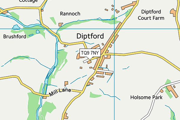 Diptford Parochial Church of England Primary School map (TQ9 7NY) - OS VectorMap District (Ordnance Survey)