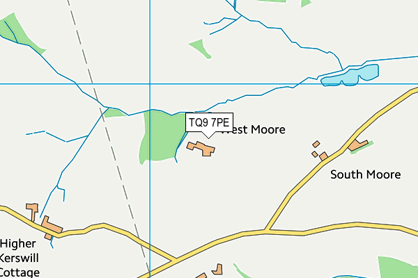 TQ9 7PE map - OS VectorMap District (Ordnance Survey)