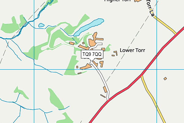 TQ9 7QQ map - OS VectorMap District (Ordnance Survey)