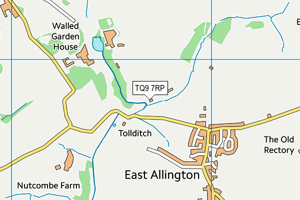TQ9 7RP map - OS VectorMap District (Ordnance Survey)