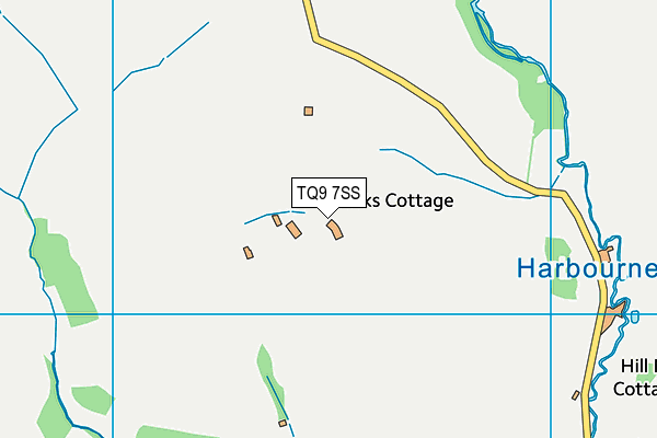 TQ9 7SS map - OS VectorMap District (Ordnance Survey)