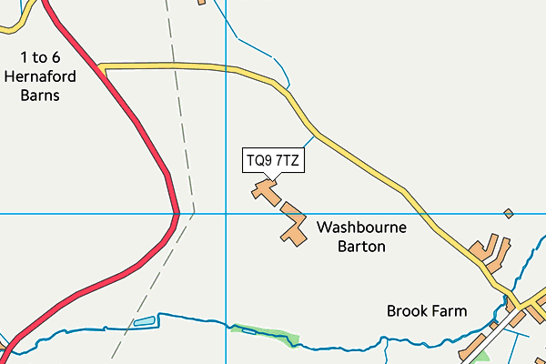 TQ9 7TZ map - OS VectorMap District (Ordnance Survey)