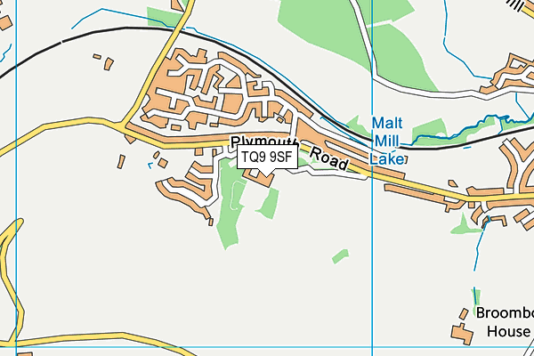 TQ9 9SF map - OS VectorMap District (Ordnance Survey)