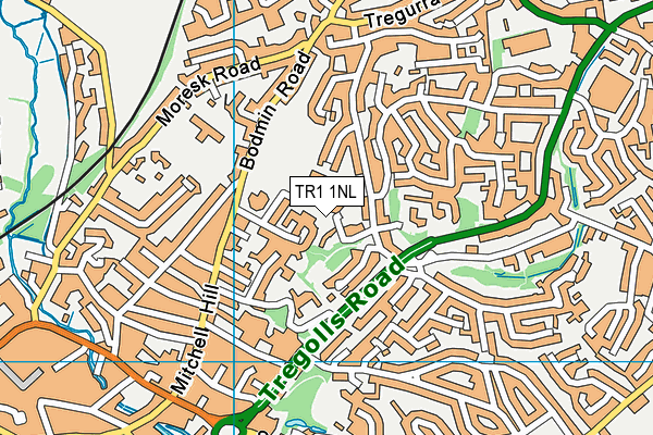 TR1 1NL map - OS VectorMap District (Ordnance Survey)