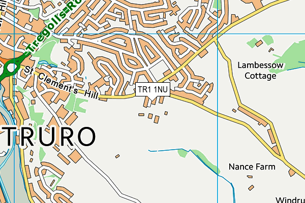 TR1 1NU map - OS VectorMap District (Ordnance Survey)