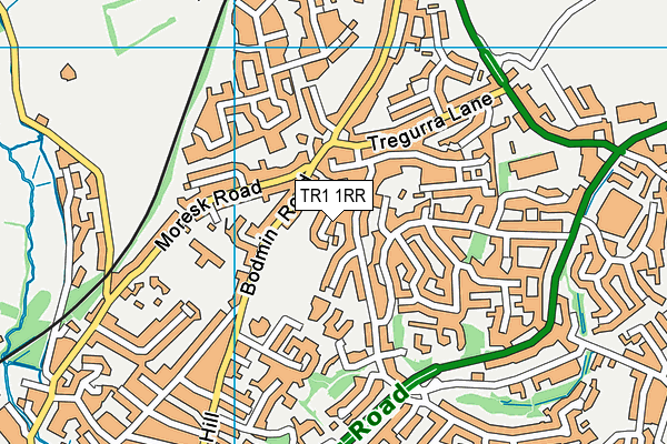 TR1 1RR map - OS VectorMap District (Ordnance Survey)