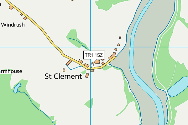 TR1 1SZ map - OS VectorMap District (Ordnance Survey)