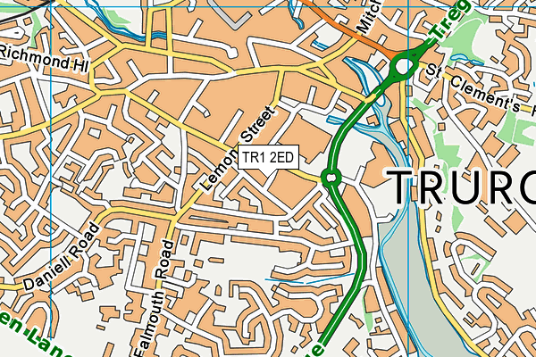 TR1 2ED map - OS VectorMap District (Ordnance Survey)