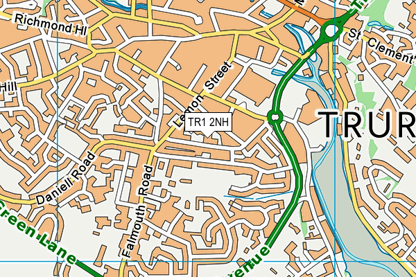 TR1 2NH map - OS VectorMap District (Ordnance Survey)