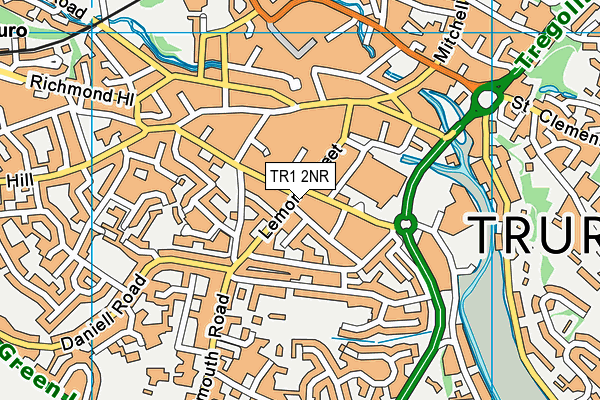 TR1 2NR map - OS VectorMap District (Ordnance Survey)