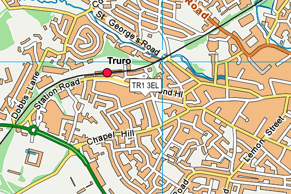 TR1 3EL map - OS VectorMap District (Ordnance Survey)