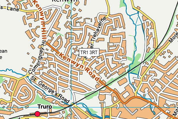 TR1 3RT map - OS VectorMap District (Ordnance Survey)