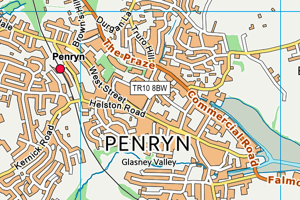 Map of TRURO LANE (PENRYN) MANAGEMENT COMPANY LIMITED at district scale