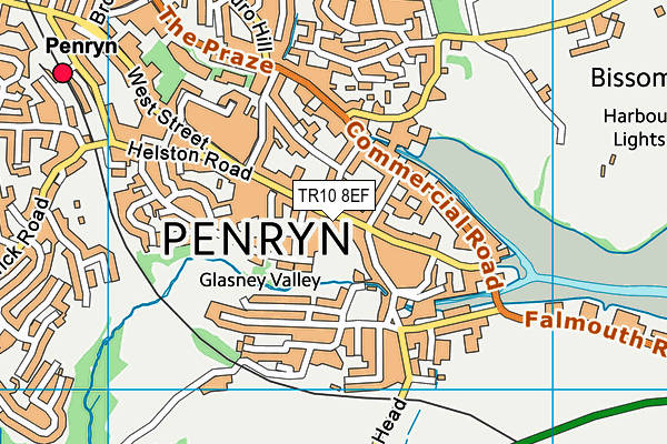 TR10 8EF map - OS VectorMap District (Ordnance Survey)