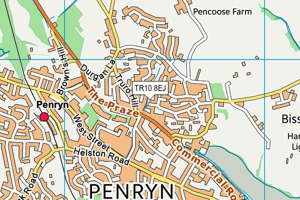 TR10 8EJ map - OS VectorMap District (Ordnance Survey)