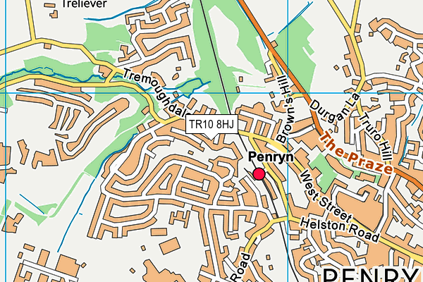 TR10 8HJ map - OS VectorMap District (Ordnance Survey)