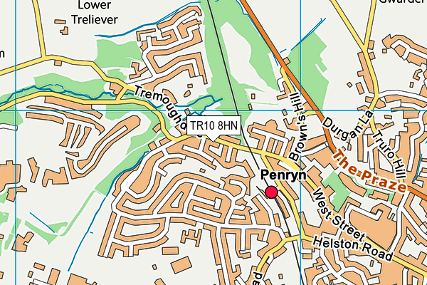 TR10 8HN map - OS VectorMap District (Ordnance Survey)