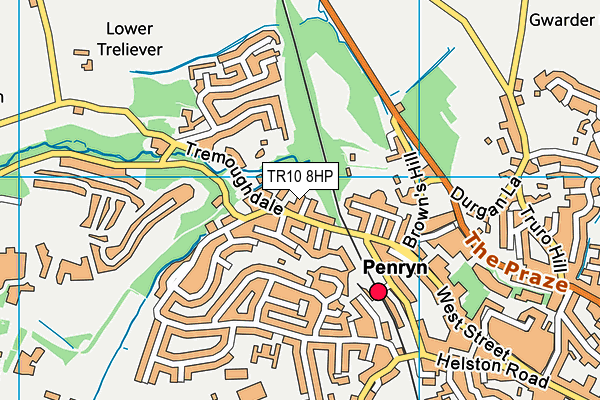 TR10 8HP map - OS VectorMap District (Ordnance Survey)
