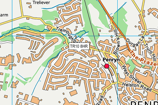 TR10 8HR map - OS VectorMap District (Ordnance Survey)