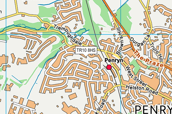 TR10 8HS map - OS VectorMap District (Ordnance Survey)
