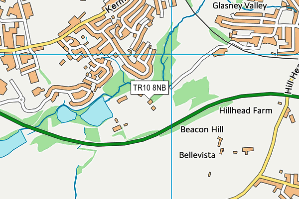 TR10 8NB map - OS VectorMap District (Ordnance Survey)