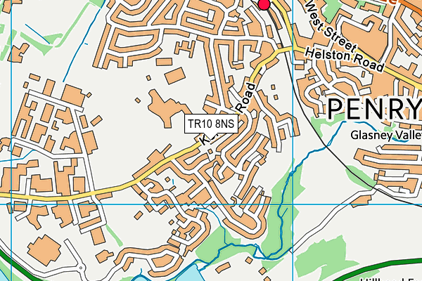 TR10 8NS map - OS VectorMap District (Ordnance Survey)