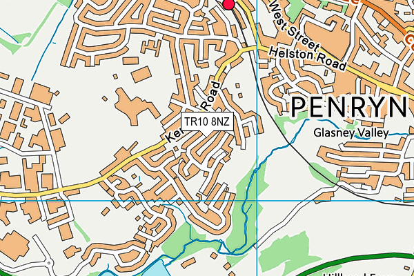 TR10 8NZ map - OS VectorMap District (Ordnance Survey)