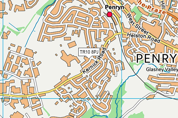TR10 8PJ map - OS VectorMap District (Ordnance Survey)