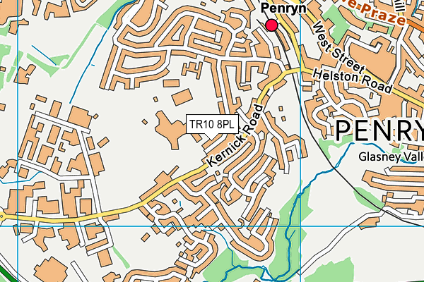 TR10 8PL map - OS VectorMap District (Ordnance Survey)